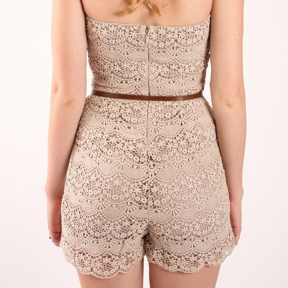 NWT Beige Romper - Picture 2 of 5